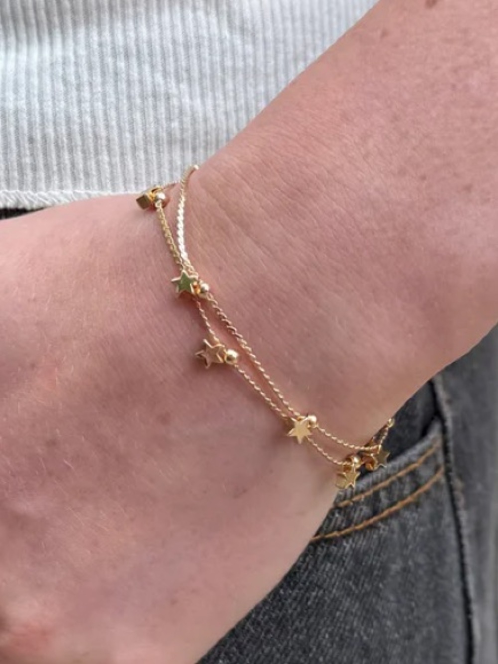 NWT | Brandy Melville Stars and Beads Bracelet || ⭐️